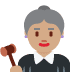 👩🏽‍⚖️ woman judge: medium skin tone display on Twitter